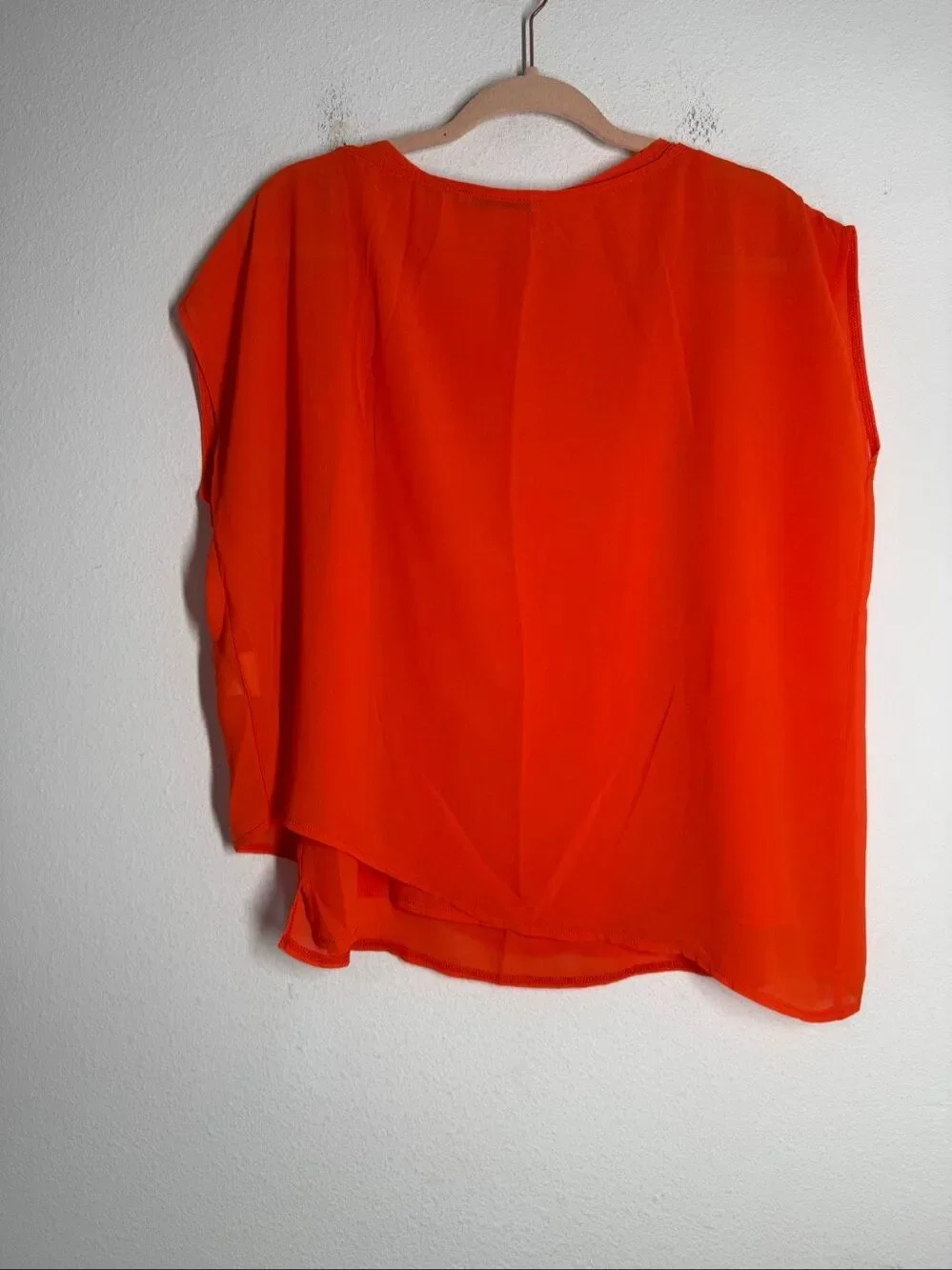 Trend New Fashion Trend Orange Layered Two Piece Top Set Size 36/US 6